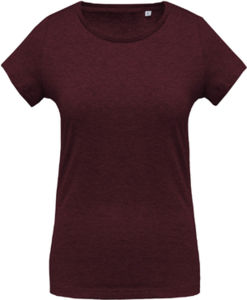 Taky | T Shirt publicitaire pour femme Vin chiné 1