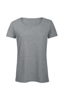 Tirruvo | T Shirt publicitaire pour femme Gris clair chiné