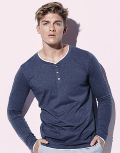 Tivolo | T Shirt publicitaire pour homme Marine chiné 1