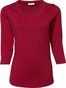 Tosu | T Shirt publicitaire pour femme Rouge foncé 1
