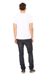 Unisex Jersey | T Shirt publicitaire pour homme Blanc 4