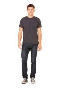 Unisex Jersey | T Shirt publicitaire pour homme Gris 3