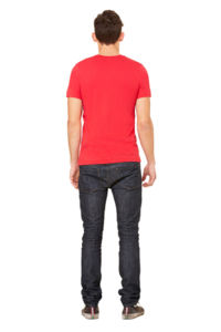 Unisex Jersey | T Shirt publicitaire pour homme Rouge 3