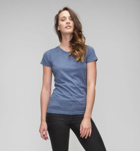 Vadu | T Shirt publicitaire pour femme Bleu Deluxe 1