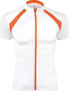 Vahe | T Shirt publicitaire pour homme Blanc Orange 1