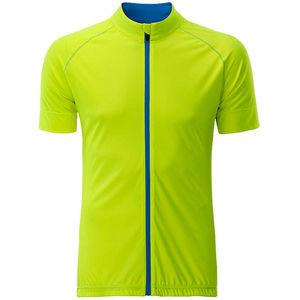 Vawo | T Shirt publicitaire pour homme Jaune Vif Bleu vif