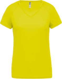 Viffu | T Shirt publicitaire pour femme Jaune Fluo 1