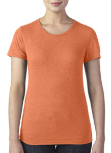 Vutoho | T Shirt publicitaire pour femme Orange chiné 1