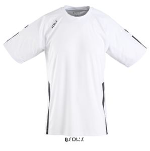 Wembley | T Shirt publicitaire pour homme Blanc Noir