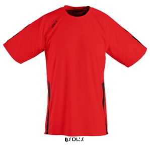 Wembley | T Shirt publicitaire pour homme Rouge Noir