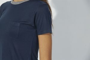 Winks Modal | T Shirt publicitaire pour femme Bleu marine 3