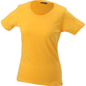 Xizu | T Shirt publicitaire pour femme Jaune Doré