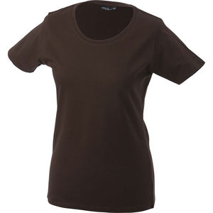Xizu | T Shirt publicitaire pour femme Marron