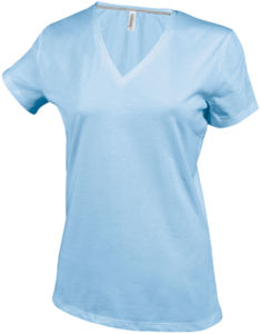 Yenoo | T Shirt publicitaire pour femme Bleu ciel