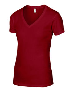 Zoody | T Shirt publicitaire pour femme Rouge chiné 2