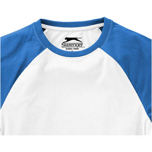 Femme Backspin | T Shirt personnalisé pour femme Blanc Bleu ciel 2