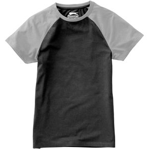 Femme Backspin | T Shirt personnalisé pour femme Noir Gris 3