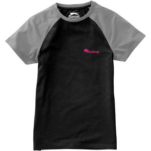 Femme Backspin | T Shirt personnalisé pour femme Noir Gris 4