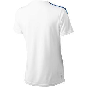 Femme Baseline | T Shirt personnalisé pour femme Blanc Bleu ciel 1