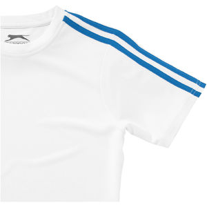 Femme Baseline | T Shirt personnalisé pour femme Blanc Bleu ciel 2