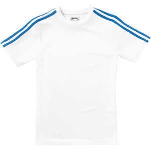 Femme Baseline | T Shirt personnalisé pour femme Blanc Bleu ciel 3