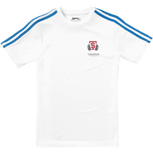 Femme Baseline | T Shirt personnalisé pour femme Blanc Bleu ciel 4