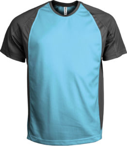 Habo | T Shirt personnalisé pour homme Turquoise Gris foncé