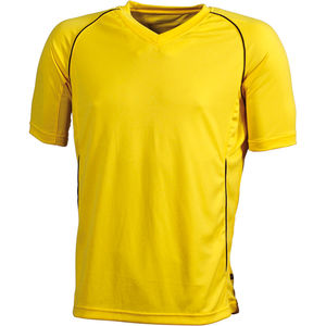 Huro | T Shirt personnalisé pour homme Jaune Noir