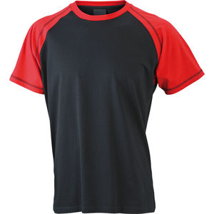 Jyty | T Shirt personnalisé pour homme Noir Rouge