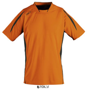 Maracana 2 Ssl | T Shirt personnalisé pour homme Orange Noir