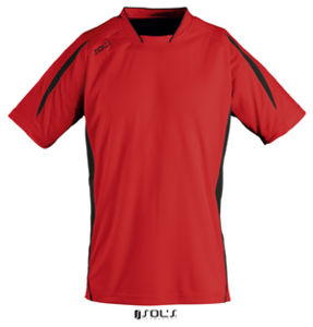 Maracana 2 Ssl | T Shirt personnalisé pour homme Rouge Noir
