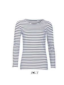 Marine Women | T Shirt personnalisé pour femme Blanc Marine