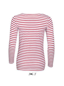 Marine Women | T Shirt personnalisé pour femme Blanc Rouge 1