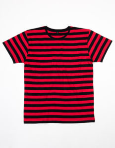 Men'S Stripy T | T Shirt personnalisé pour homme Noir Rouge 3