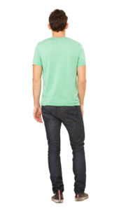Nigge | T Shirt personnalisé pour homme Vert Mélangé 4