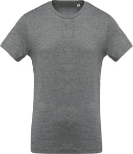 Qoba | T Shirt personnalisé pour homme Gris chiné 1