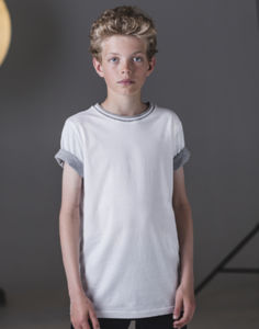 Recissi | T Shirt personnalisé pour enfant Blanc Gris chiné 3