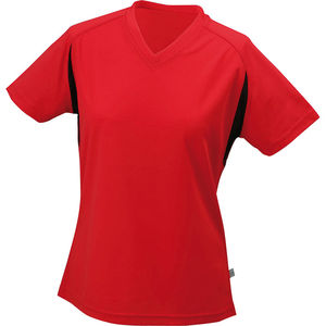 Ryroo | T Shirt personnalisé pour femme Rouge Noir