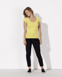 Smiles | T Shirt personnalisé pour femme Jaune clair