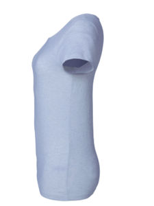 Wants | T Shirt personnalisé pour femme Bleu/Crème chiné 11