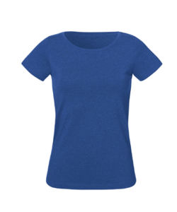 Wants | T Shirt personnalisé pour femme Bleu royal chiné 10