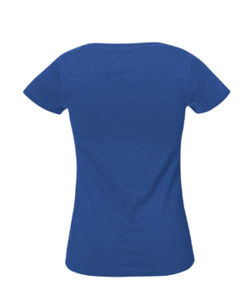 Wants | T Shirt personnalisé pour femme Bleu royal chiné 12