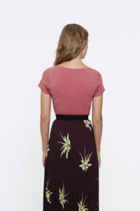 Wants | T Shirt personnalisé pour femme Canneberge chiné 3