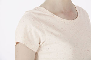 Wants | T Shirt personnalisé pour femme Ecru injection mandarine 6