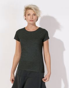 Wants | T Shirt personnalisé pour femme Gris anthracite chiné