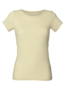 Wants | T Shirt personnalisé pour femme Jaune chiné 10