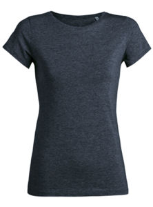 Wants | T Shirt personnalisé pour femme Jean foncé chiné 10