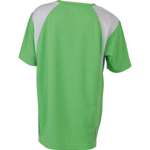 Xawi | T Shirt personnalisé pour enfant Vert citron Blanc 1