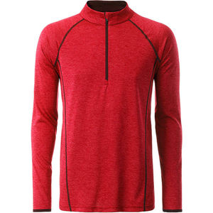 Zeroo | T Shirt personnalisé pour homme Rouge mélangé Titane