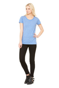 Zido | T Shirt personnalisé pour femme Bleu Mélangé 2